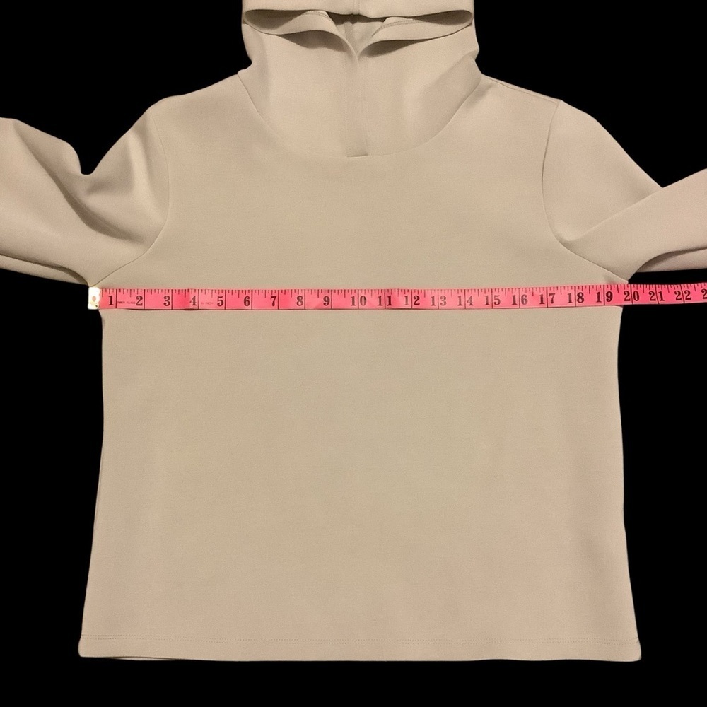 YEST THE NETHERLANDS CREAM 3/4 LENGTH SLEEVE PULLOVER HOODIE/ SWEATSHIRT/ SIZE 2 - Picture 8 of 11